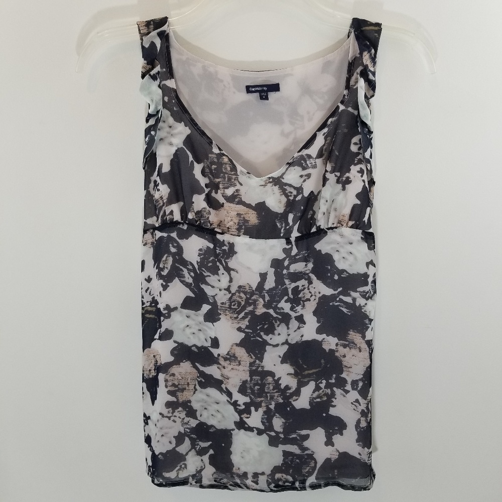 4/$20 Gap Maternity Floral Sleeveless Top
